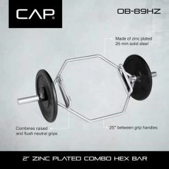 CAP OB-88HZ Hex Bar -Professional Fitness Store 51174add1c52758f33d414ceaf3fe6ba 5d0a75508cb21 600x600 1