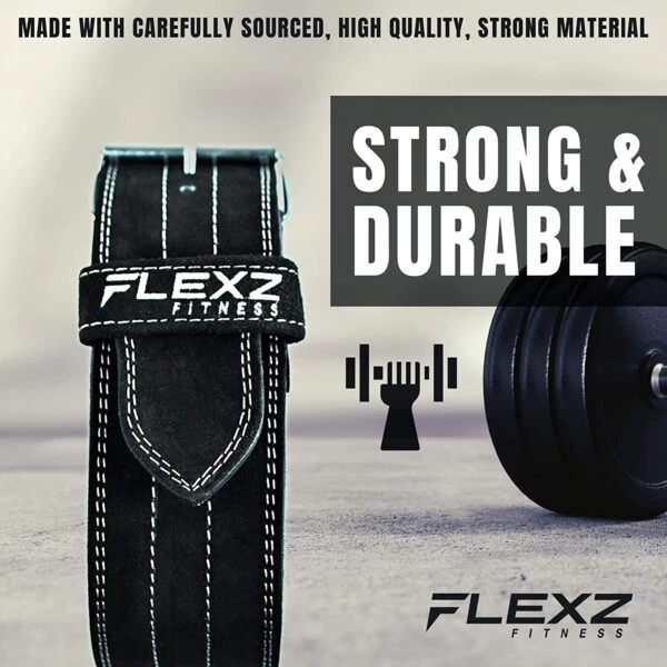 Flexz Fitness Single Prong Powerlifting Belt 5 Flexz Fitness Single Prong Powerlifting Belt - Image 3