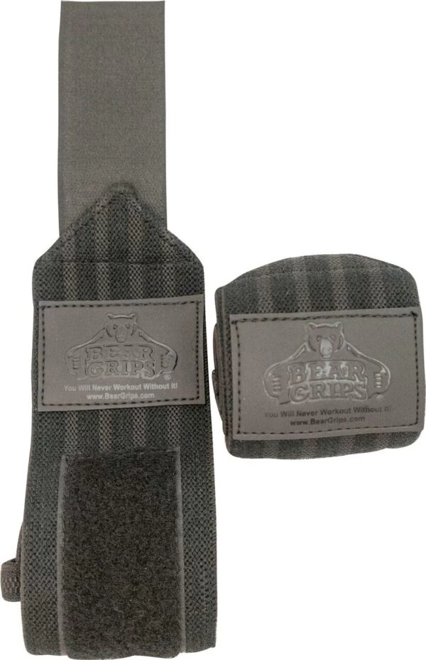 Bear Grips Gray Series Wrist Wraps 3 Bear Grips Gray Series Wrist Wraps